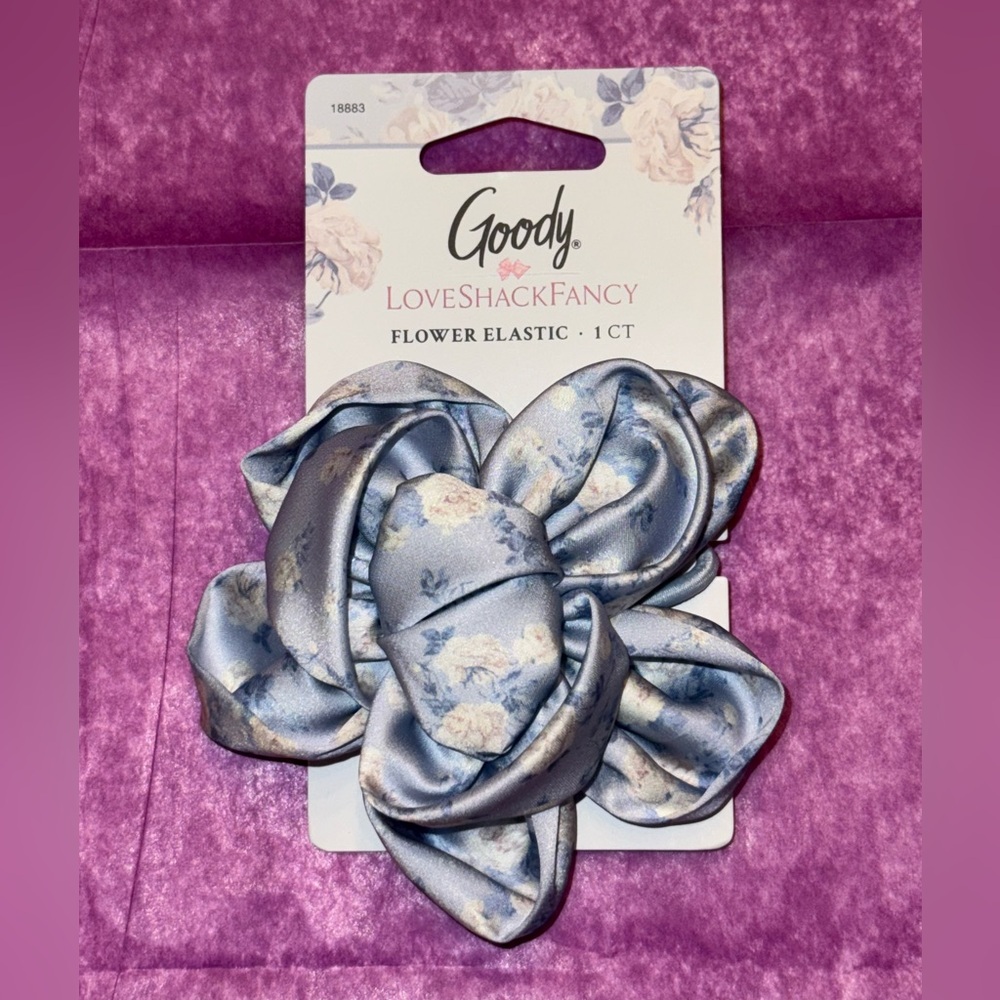 Goody x LoveShackFancy Flower Elastic 
- Everblooming Rosettes 🩵